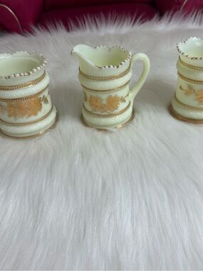 Heisey Custard Glass Vintage 3 pieces